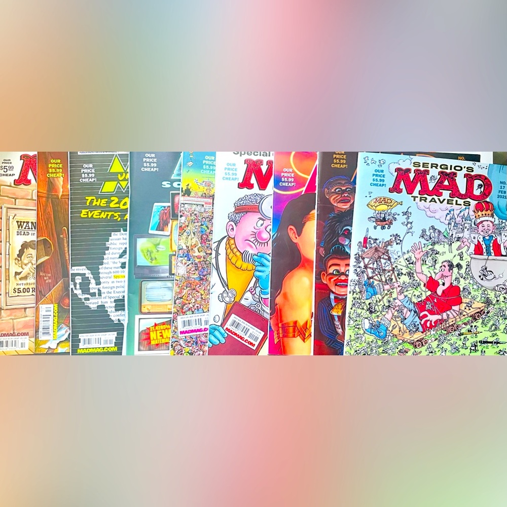 MAD Magazines in great condition from Oct. 2019 to Feb. 2021.